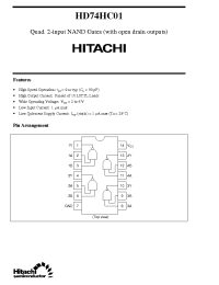 Datasheet  HD74HC01
