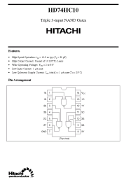 Datasheet  HD74HC10