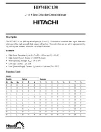 Datasheet  HD74HC138