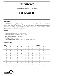 Datasheet  HD74HC147