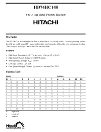 Datasheet  HD74HC148