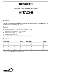 Datasheet  HD74HC152