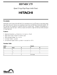 Datasheet  HD74HC175