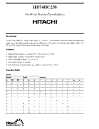 Datasheet  HD74HC238