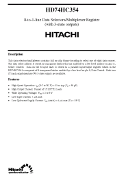 Datasheet  HD74HC354