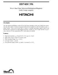 Datasheet  HD74HC356