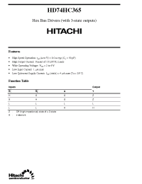Datasheet  HD74HC365