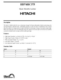 Datasheet  HD74HC375