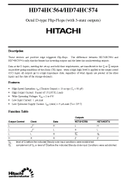 Datasheet  HD74HC564