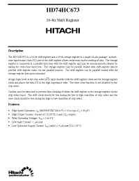 Datasheet  HD74HC673