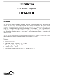 Datasheet  HD74HC680