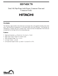 Datasheet  HD74HC78