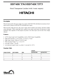 Datasheet  HD74HCT563