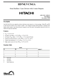 Datasheet  HD74LVC541A