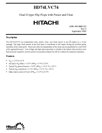 Datasheet  HD74LVC74