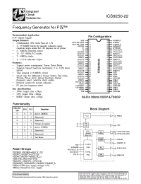 Datasheet  ICS9250yG-22-T