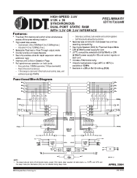 Datasheet  IDT70T3539M