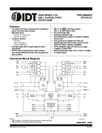 Datasheet  IDT70V37L