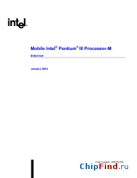 Datasheet  PentiumIII-M