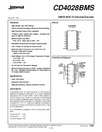 Datasheet  CD4028BMS