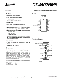 Datasheet  CD4502BMS