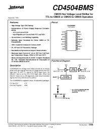 Datasheet  CD4504BMS