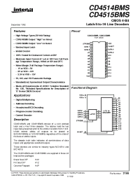 Datasheet  CD4514BMS