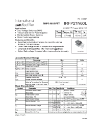 Datasheet  IRFP21N60L