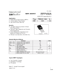 Datasheet  IRFP450A