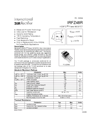 Datasheet  IRFZ48R