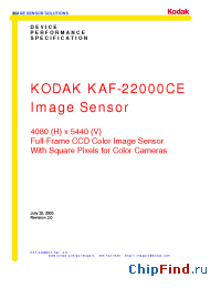 Datasheet  KAF-22000CE