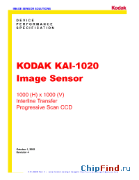 Datasheet  KAI-1020