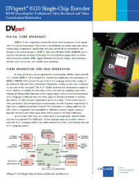 Datasheet  DVxpert 6110