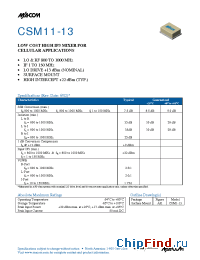 Datasheet  CSM11-13