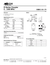 Datasheet  EMDC-10-1-75