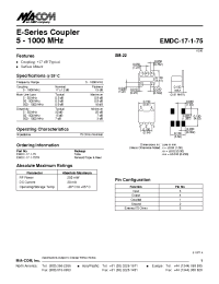 Datasheet  EMDC-17-1-75