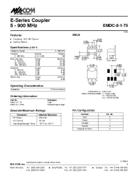 Datasheet  EMDC-8-1-75
