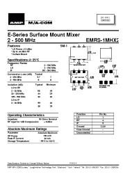 Datasheet  EMRS-1MHX2