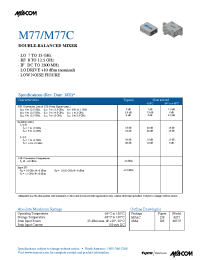 Datasheet  M77C