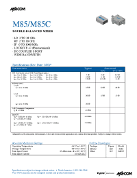Datasheet  M85C