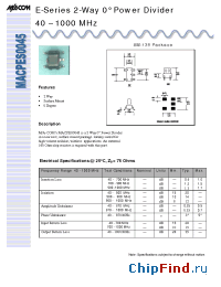 Datasheet  MACPES0045