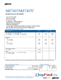Datasheet  MZ7407C