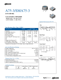 Datasheet  SMA75-3