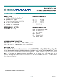 Datasheet  DS1073Z-10A