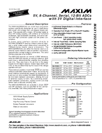 Datasheet  MAX1202A