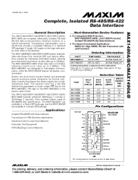 Datasheet  MAX1480C