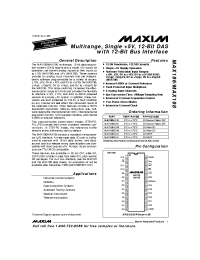 Datasheet  MAX196AC