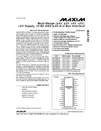 Datasheet  MAX199-1