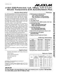Datasheet  MAX3225E