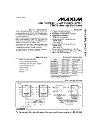 Datasheet  MAX4503